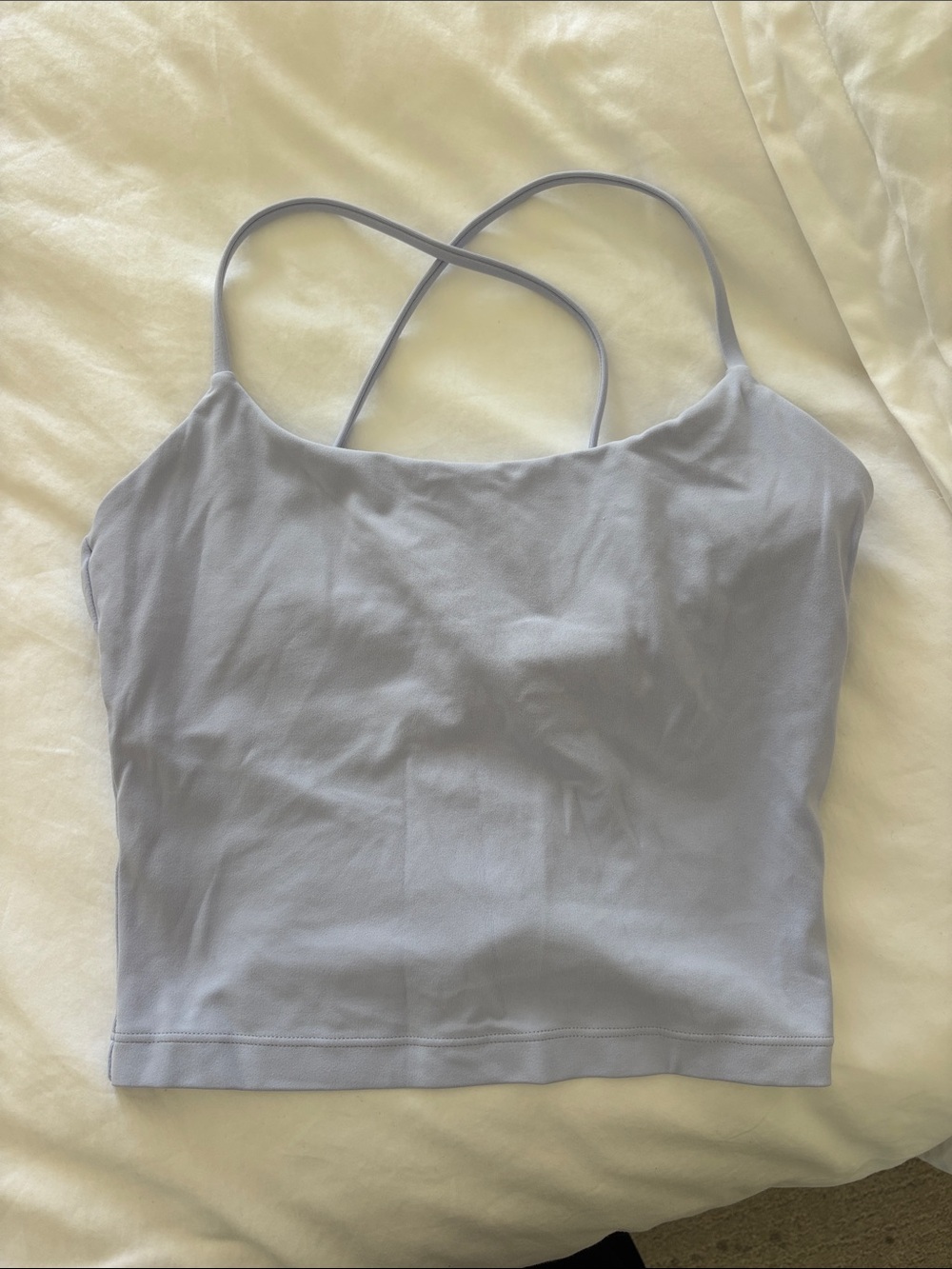 Ingia Light Purple Cross Back Tank